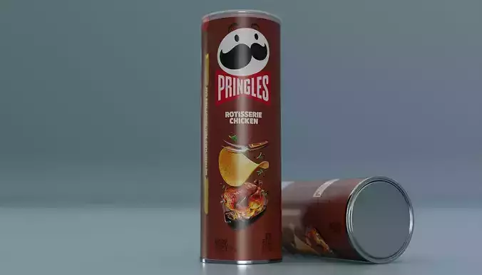 Pringles Rotisserie Chicken Low-poly 3D model