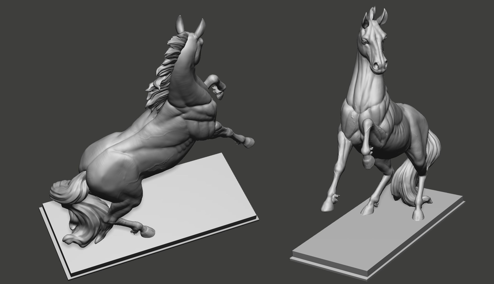 Horse Sculpture 3D print model_5