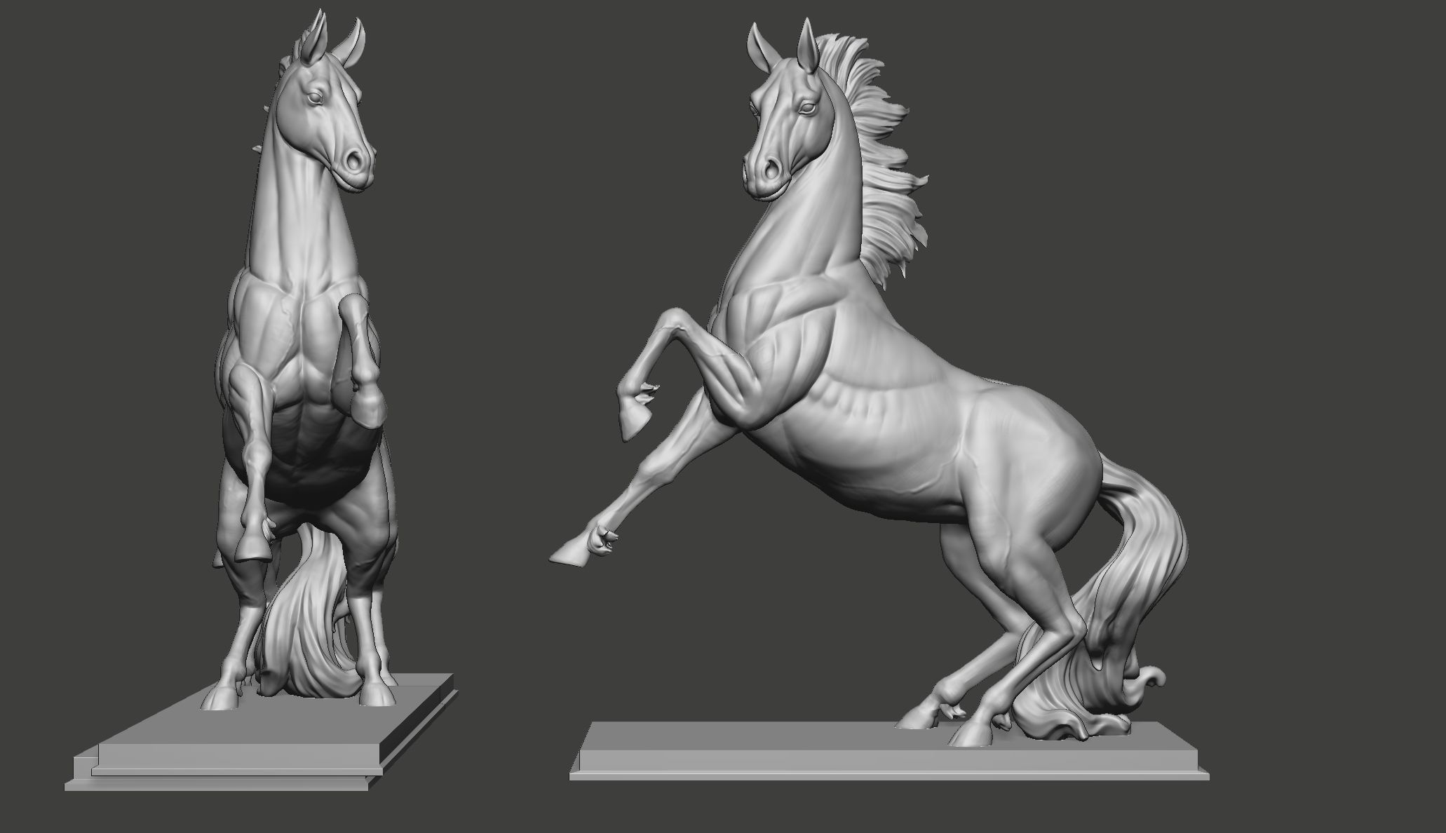 Horse Sculpture 3D print model_4