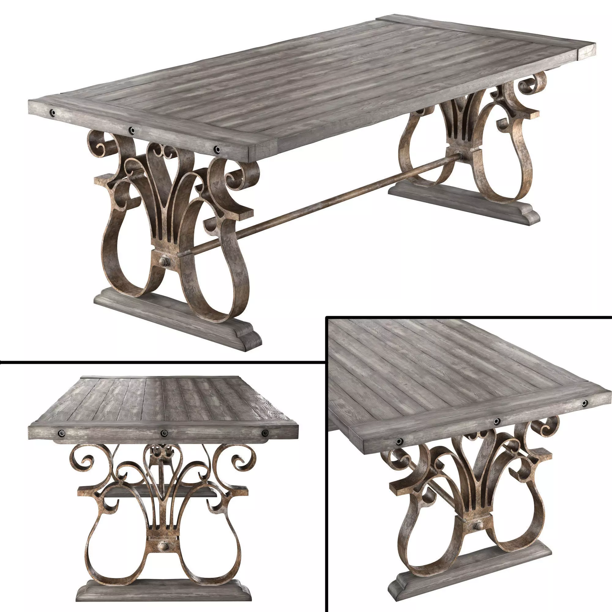 Dining Table Andrew 3D model_0