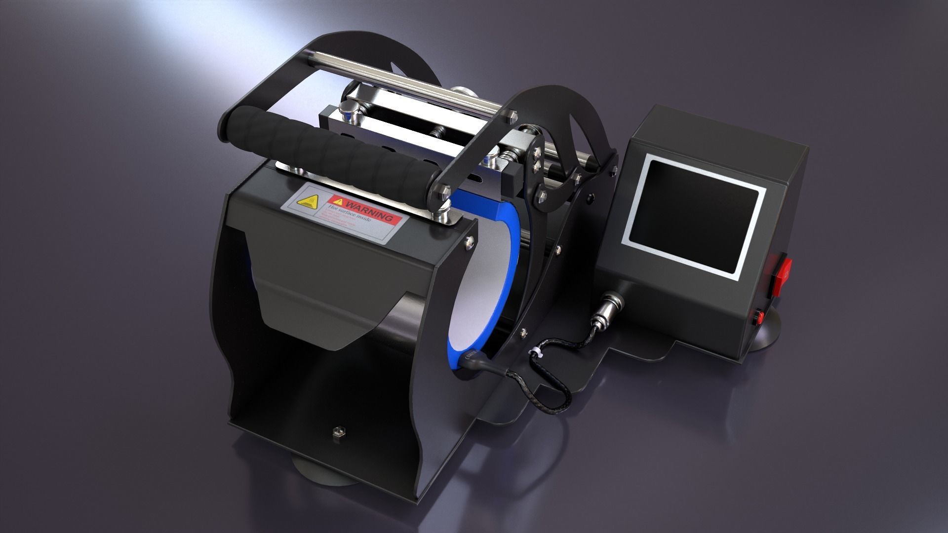 Mug Printing Heat Press Machine - Model - ST-130 3D model_2