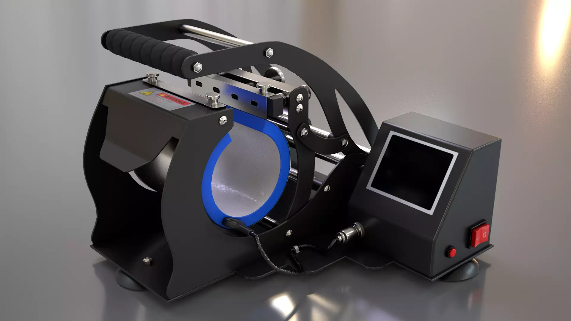 Mug Printing Heat Press Machine - Model - ST-130 3D model_0