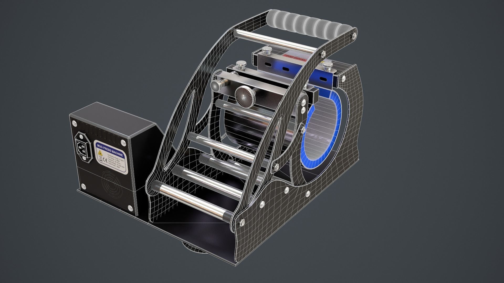 Mug Printing Heat Press Machine - Model - ST-130 3D model_20