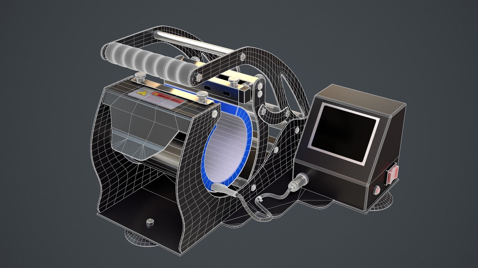 Mug Printing Heat Press Machine - Model - ST-130 3D model_18