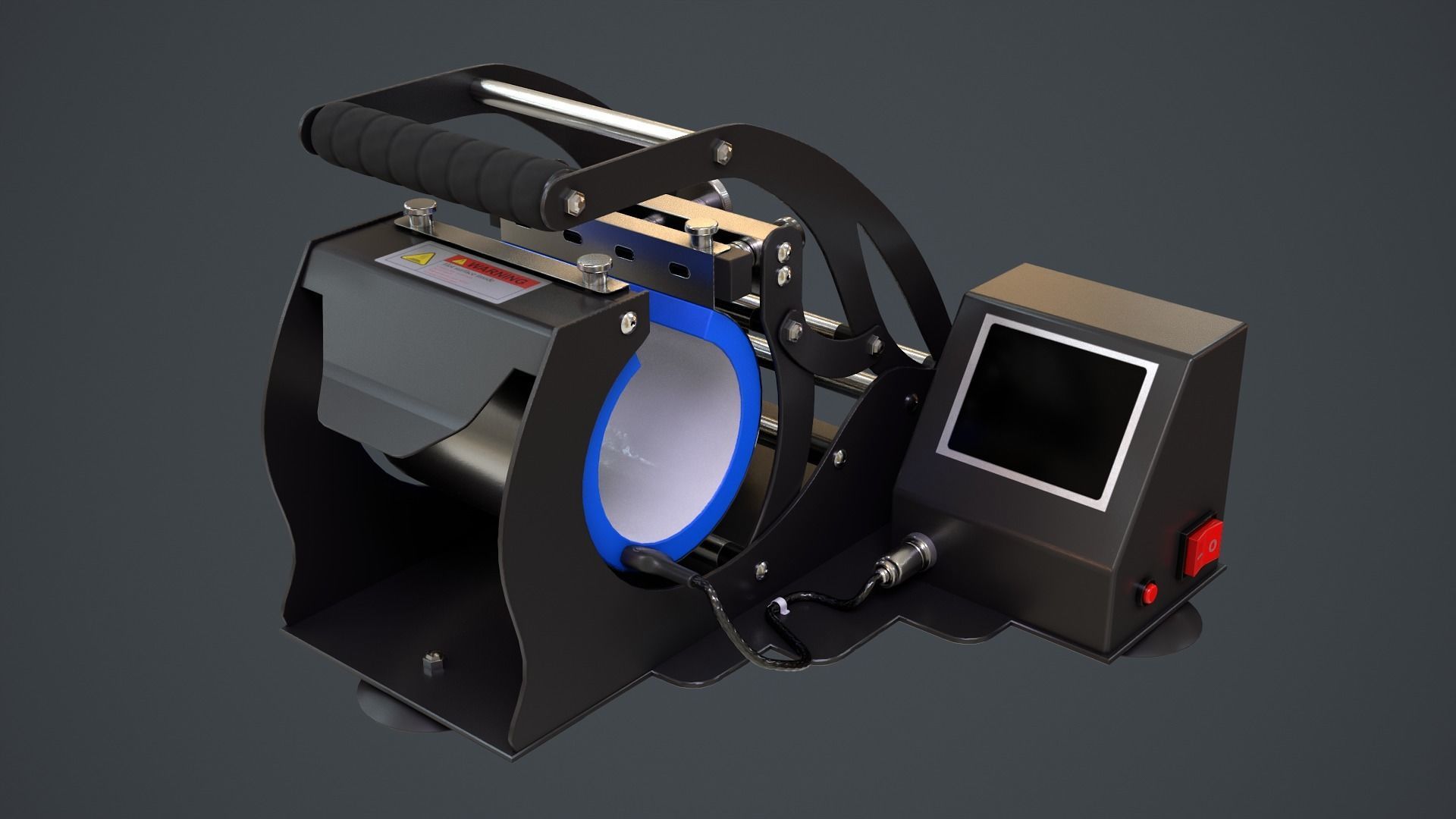 Mug Printing Heat Press Machine - Model - ST-130 3D model_23