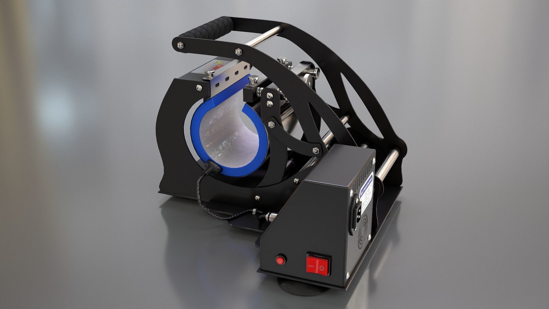 Mug Printing Heat Press Machine - Model - ST-130 3D model_8