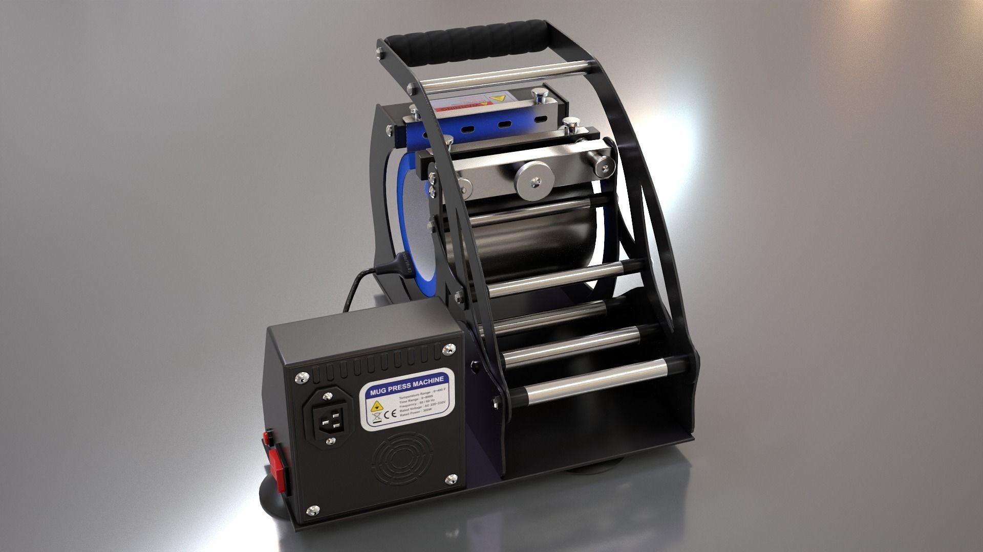 Mug Printing Heat Press Machine - Model - ST-130 3D model_7