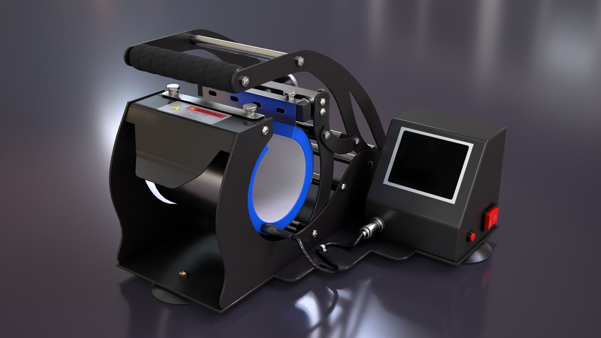 Mug Printing Heat Press Machine - Model - ST-130 3D model_3