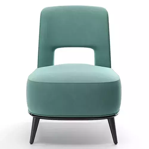 Armchair Frame Made Solid Timber  3D model 3