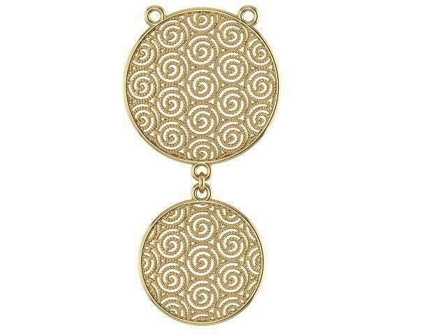 Fiber pendant with low weight 3D print model