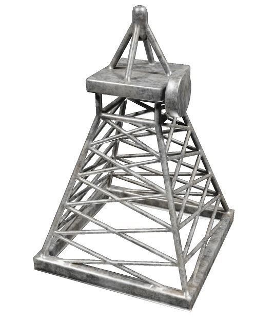 Fabulous Cartoon Mobile Tower Low-poly 3D model_1