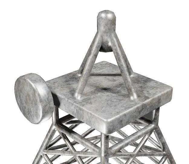 Fabulous Cartoon Mobile Tower Low-poly 3D model_2