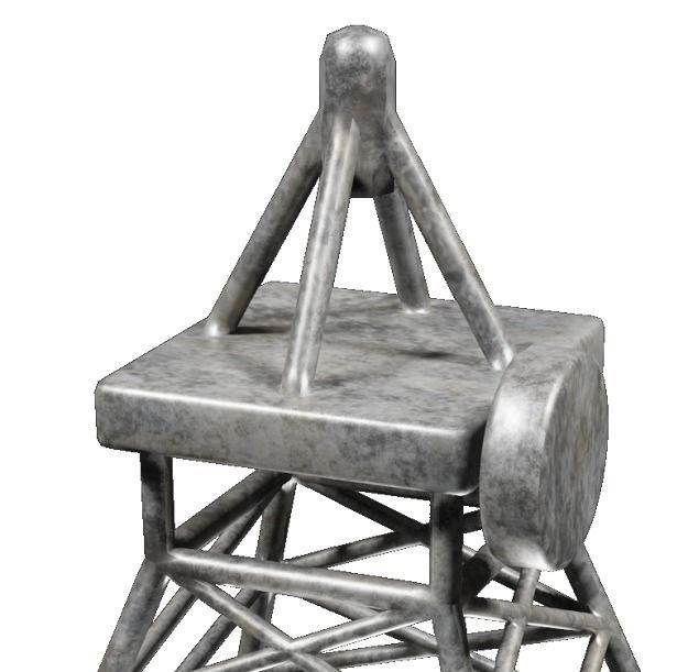 Fabulous Cartoon Mobile Tower Low-poly 3D model_3