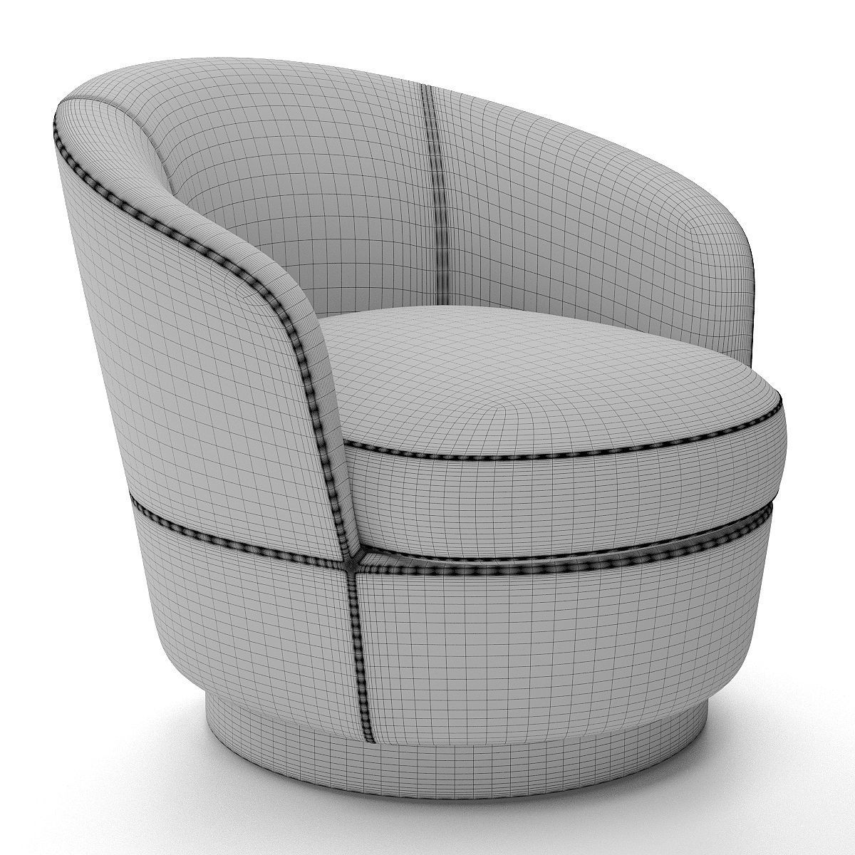 armchair 36 3D model_3