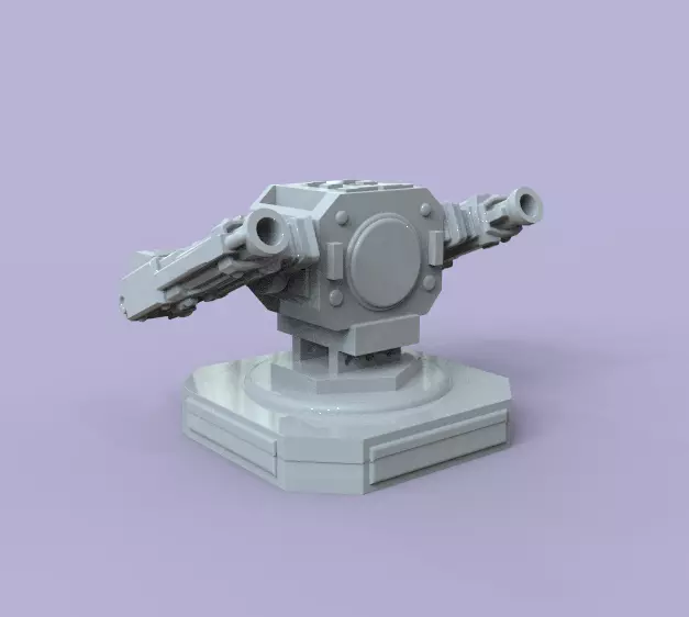 turret lego gun Free 3D print model
