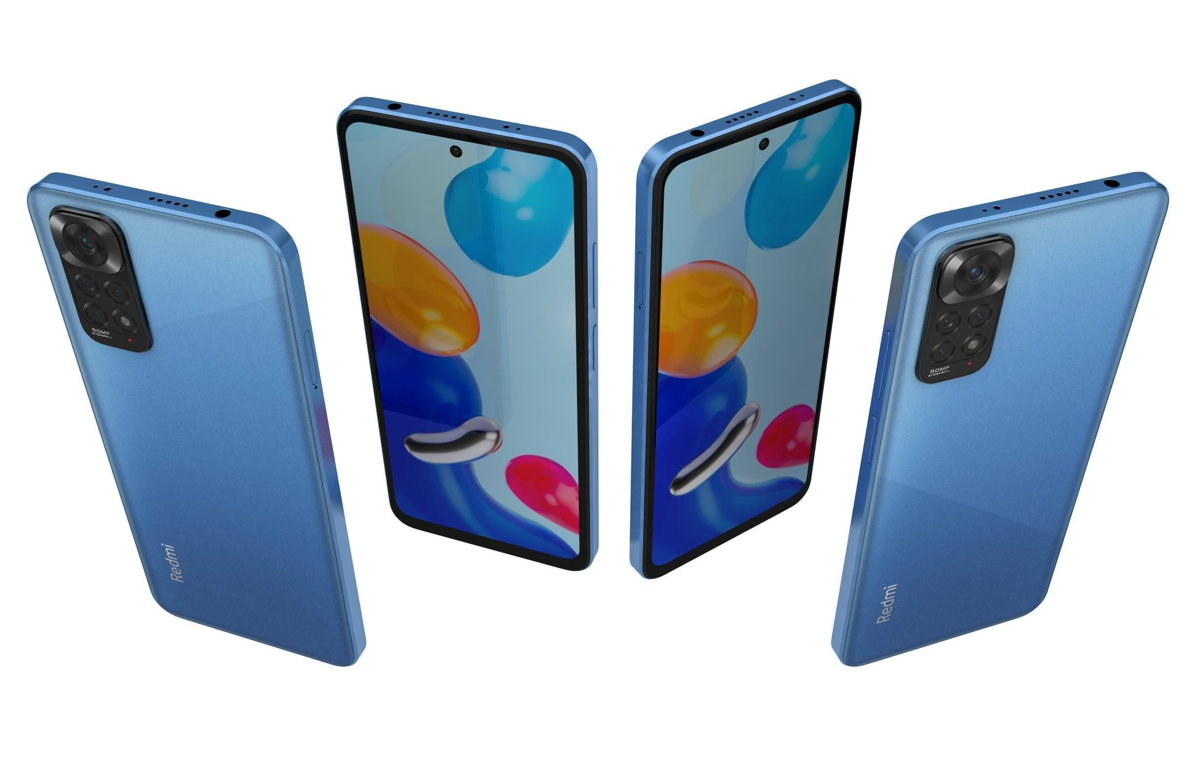 Xiaomi Redmi Note 11 Star Blue 3D model_4