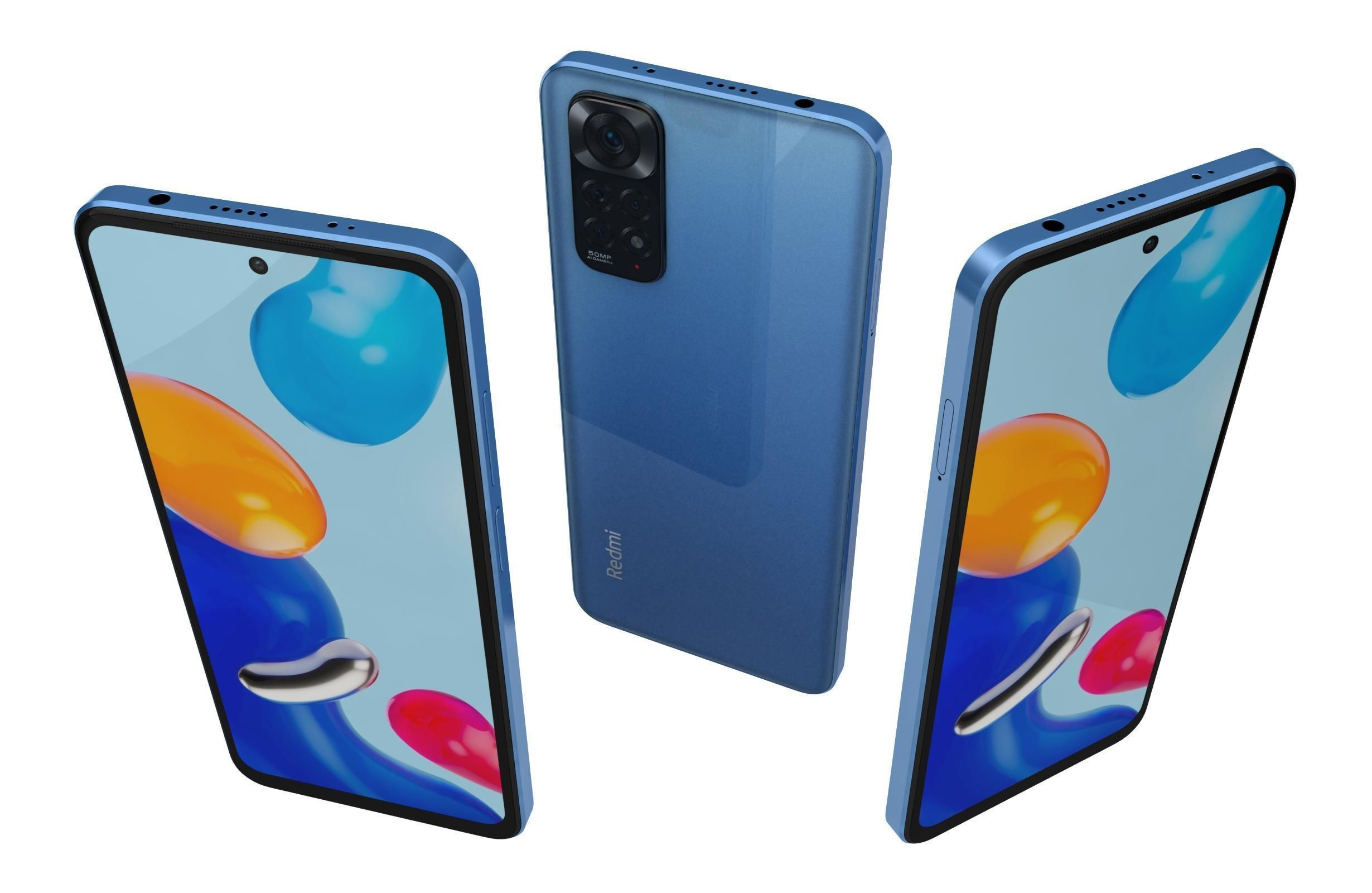 Xiaomi Redmi Note 11 Star Blue 3D model_2