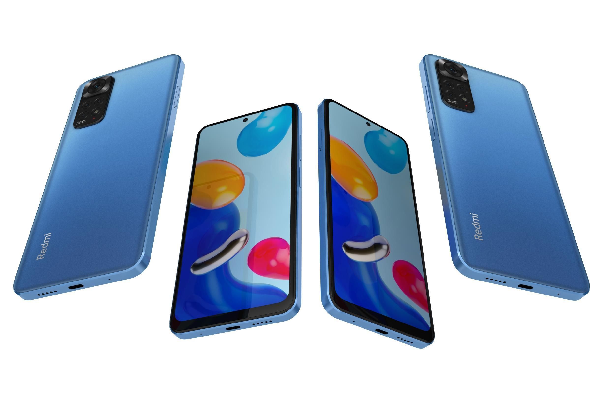 Xiaomi Redmi Note 11 Star Blue 3D model_5