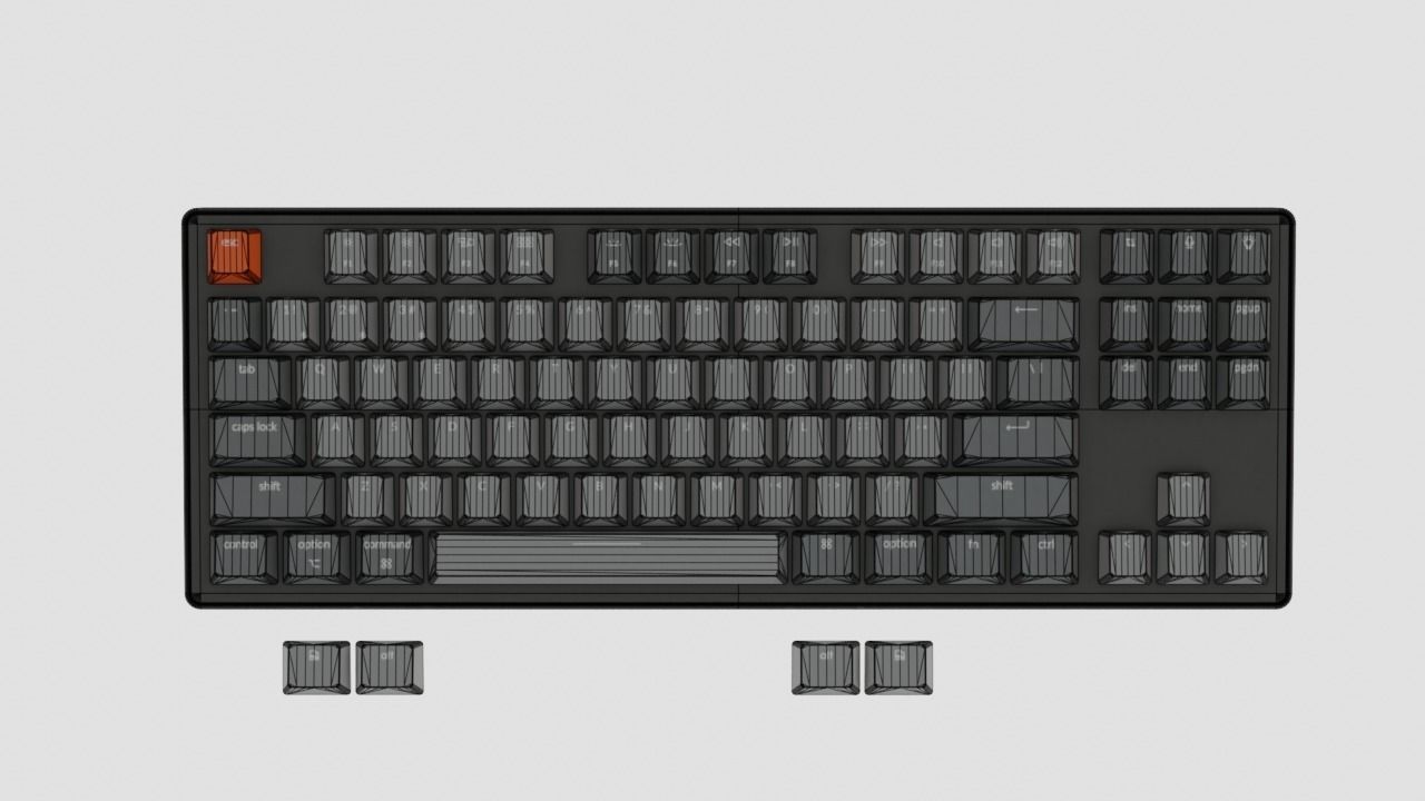 Wireless Keyboard Keychron K8 3D model_8