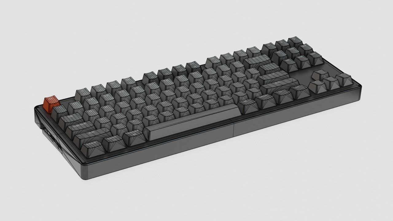 Wireless Keyboard Keychron K8 3D model_10