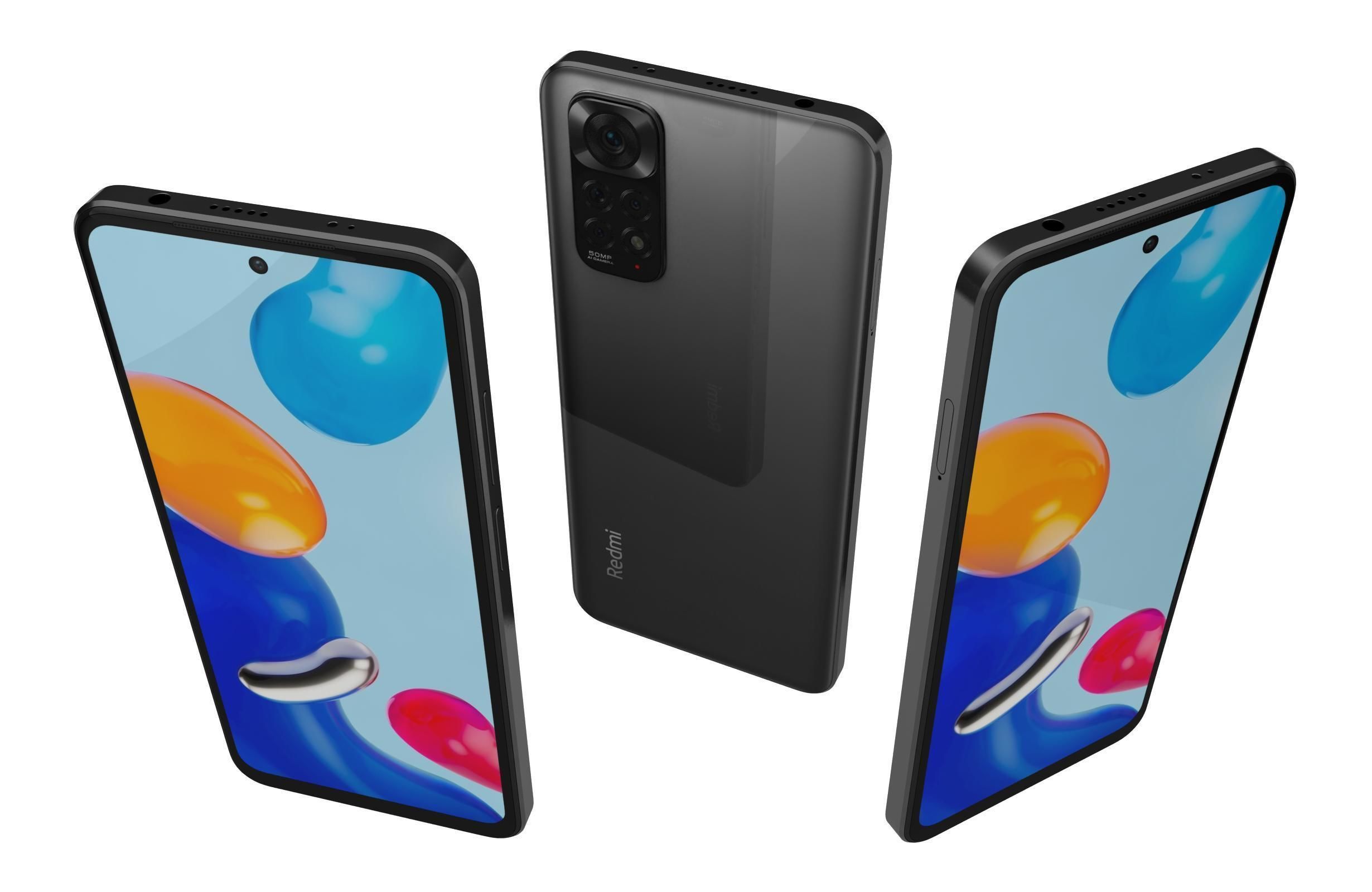 Xiaomi Redmi Note 11Graphite Gray 3D model_1