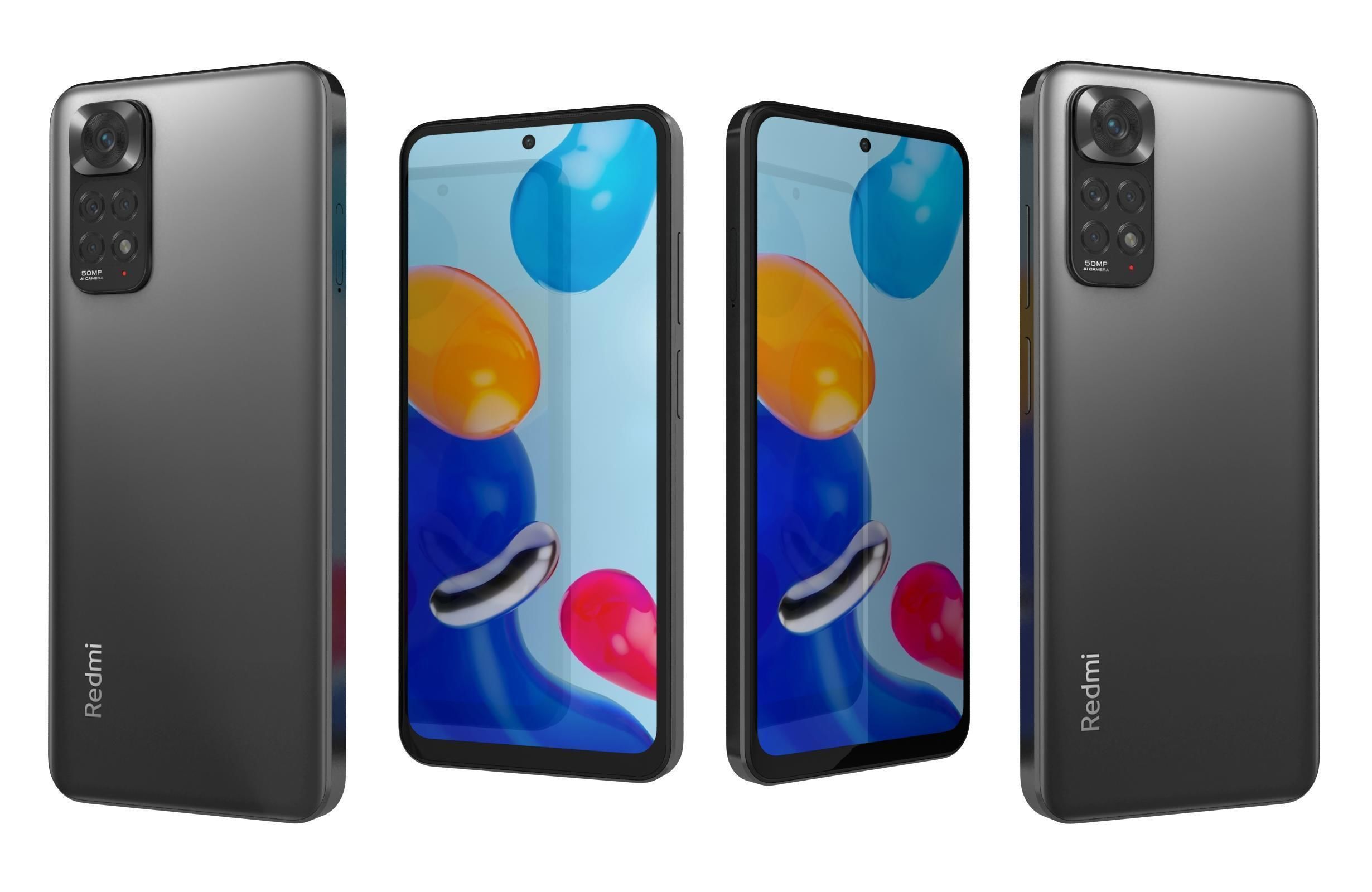Xiaomi Redmi Note 11Graphite Gray 3D model_3