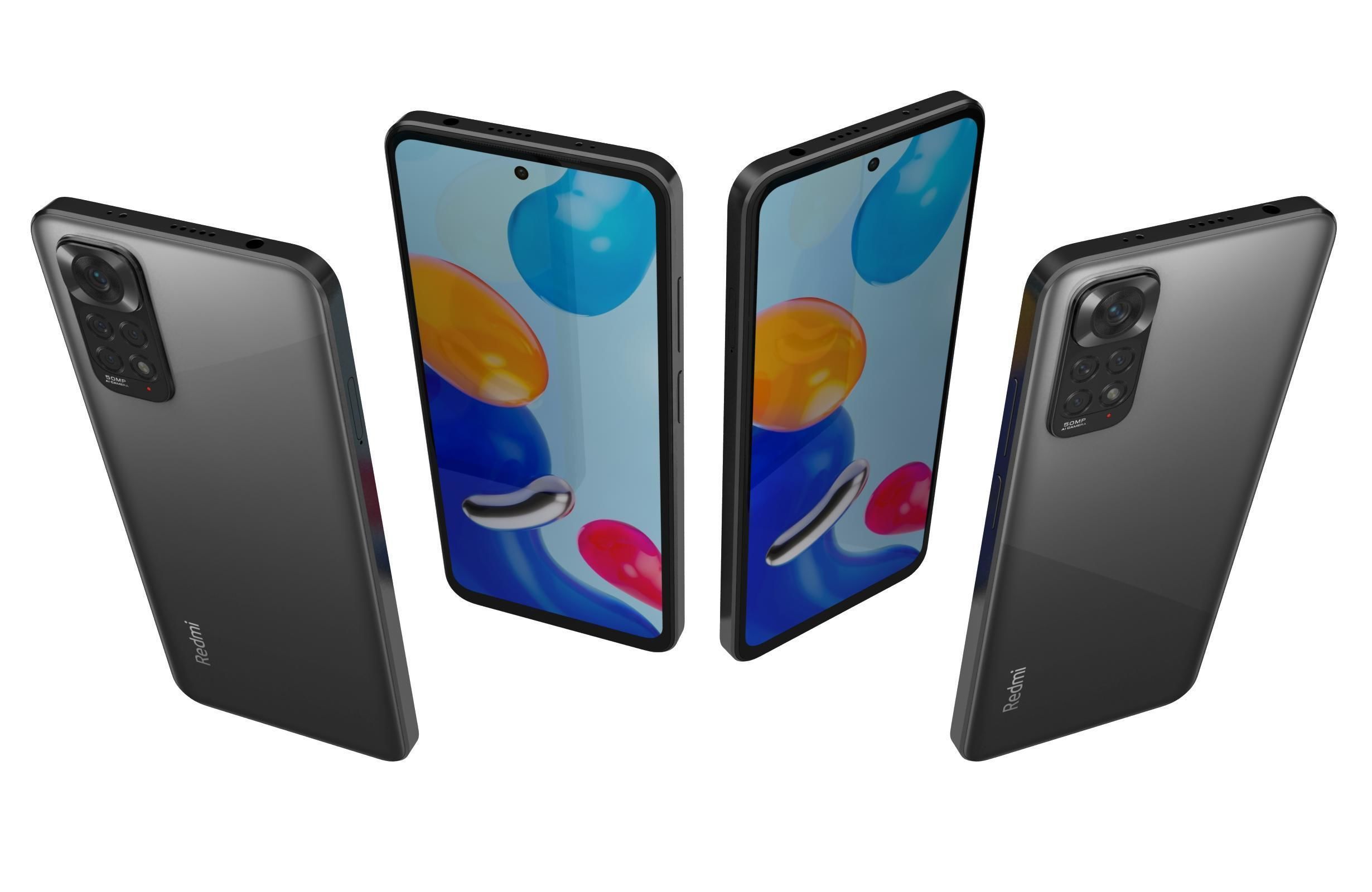 Xiaomi Redmi Note 11Graphite Gray 3D model_4