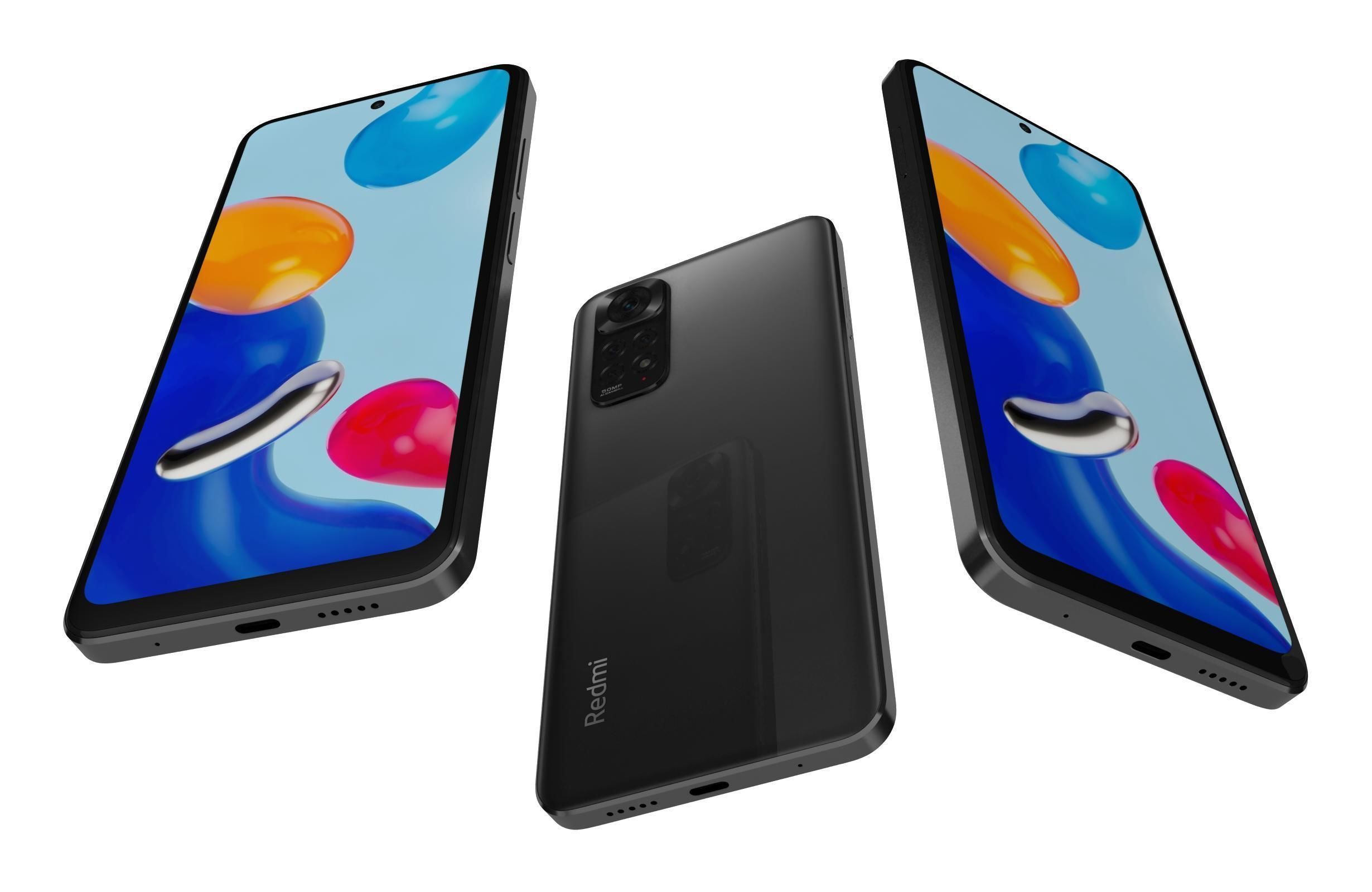 Xiaomi Redmi Note 11Graphite Gray 3D model_2