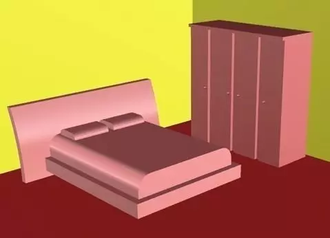 Miniature Bedroom Set Free 3D print model_0
