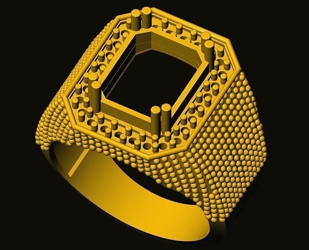 rings gold ring 3D print model