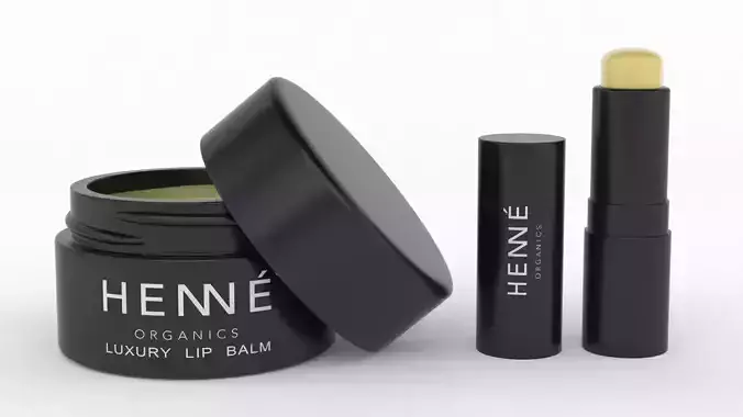 Henne Organics Luxury Lip Balm 3D model