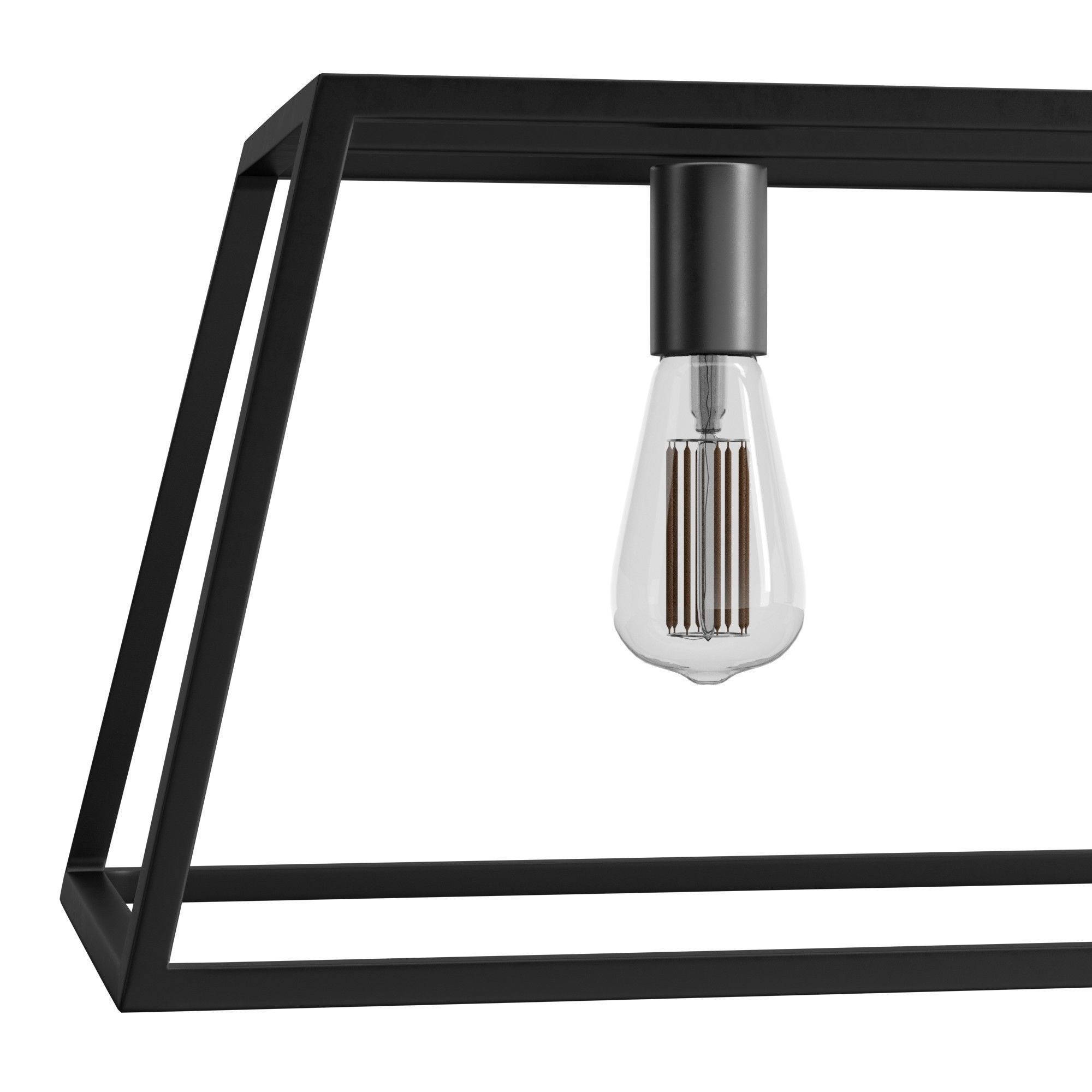 Sleek Minimalist Island Chandelier 3D model_4