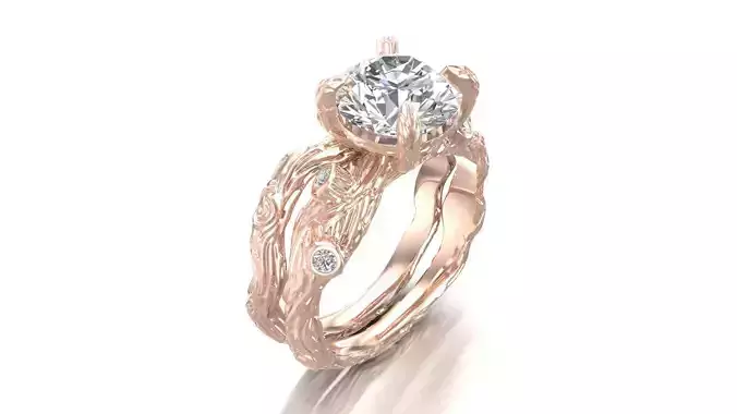 Bridal Set with tree texture 3D print model