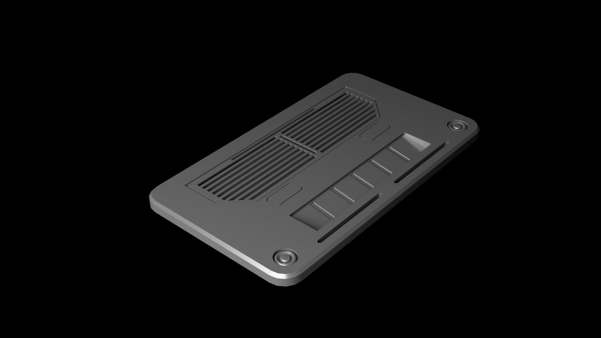 Sci-Fi Architecture Panels Pack vol 12 3D model_3