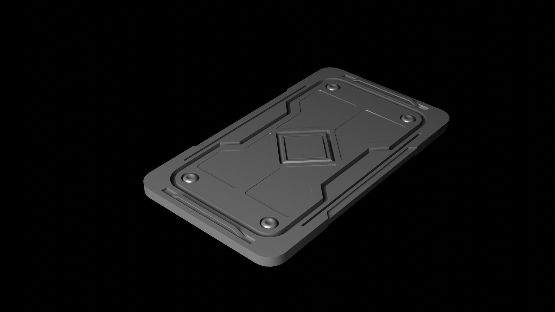 Sci-Fi Architecture Panels Pack vol 12 3D model_7