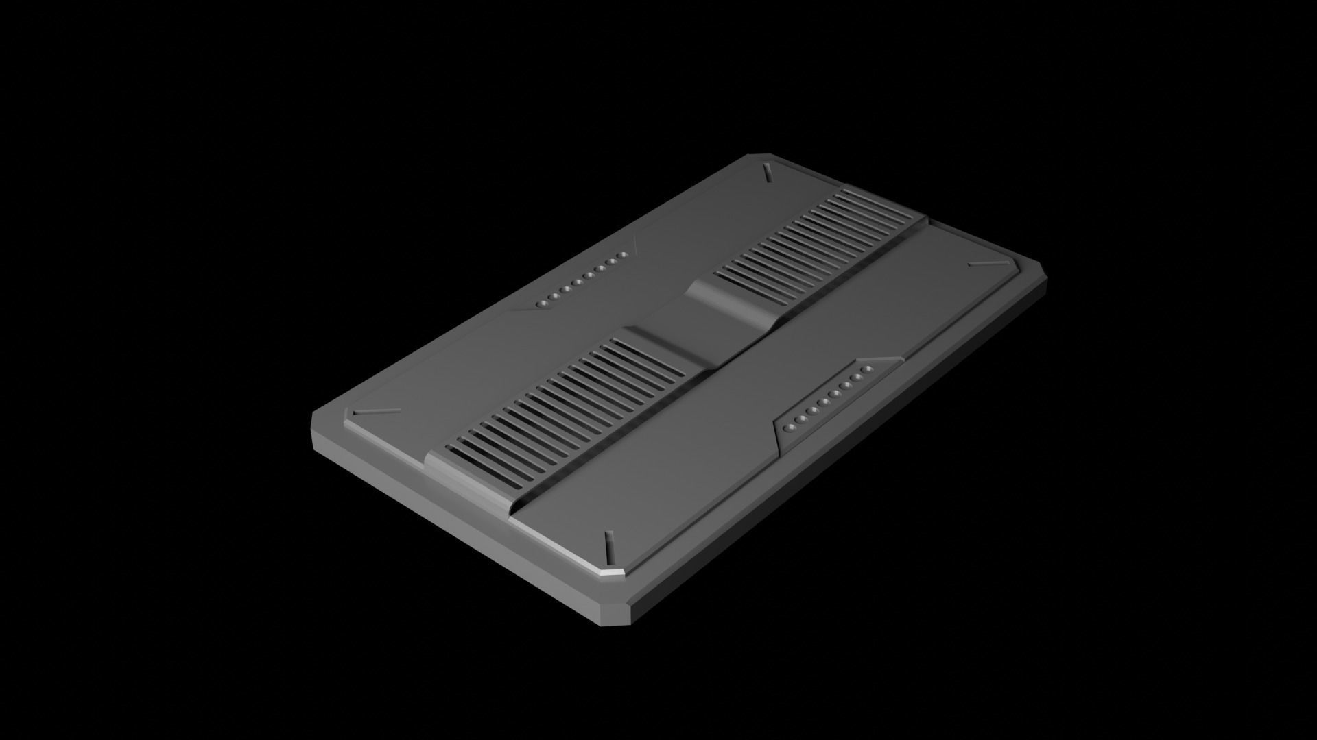 Sci-Fi Architecture Panels Pack vol 12 3D model_1