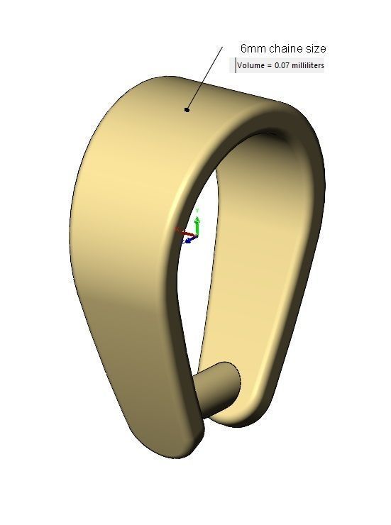 Simple open loop bail mini set 3D print model_13