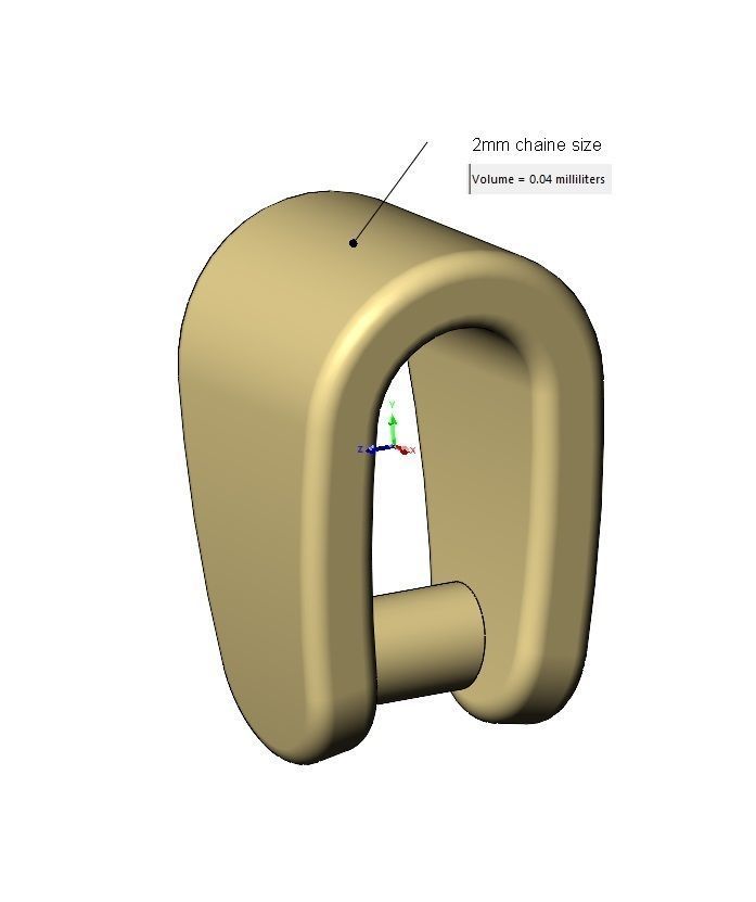 Simple open loop bail mini set 3D print model_9