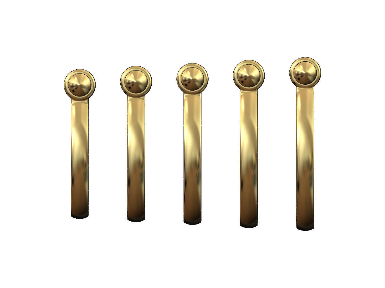 Horsebit shaped stacker ring US sizes 5to9 3D print model_1