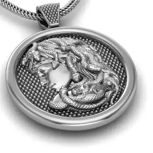Medusa Pendant Printable