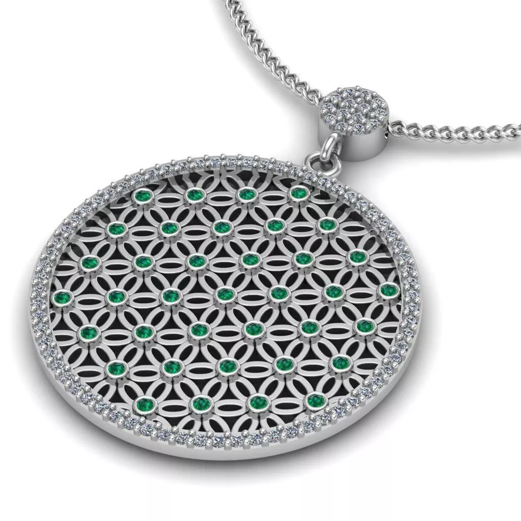 Flower Pendant Free 3D print model