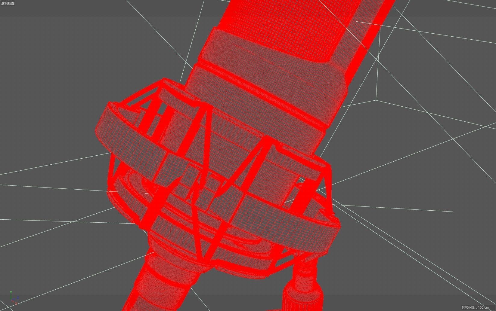 Audio-technica AT2050 condenser microphone recording microphone 3D model_10