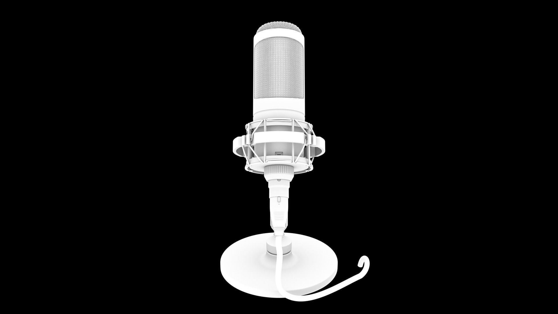 Audio-technica AT2050 condenser microphone recording microphone 3D model_7