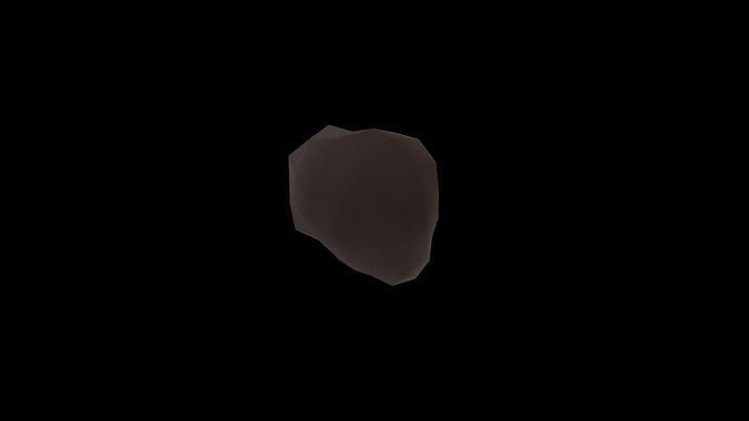 rock low poly skull Free 3D model