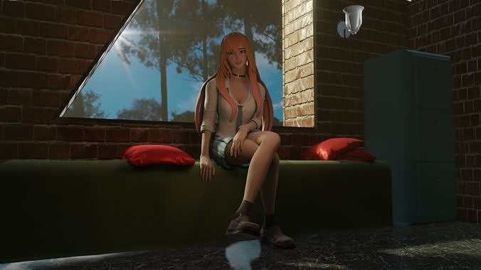 Marin Kitagawa Fan Art - Free Free low-poly 3D model