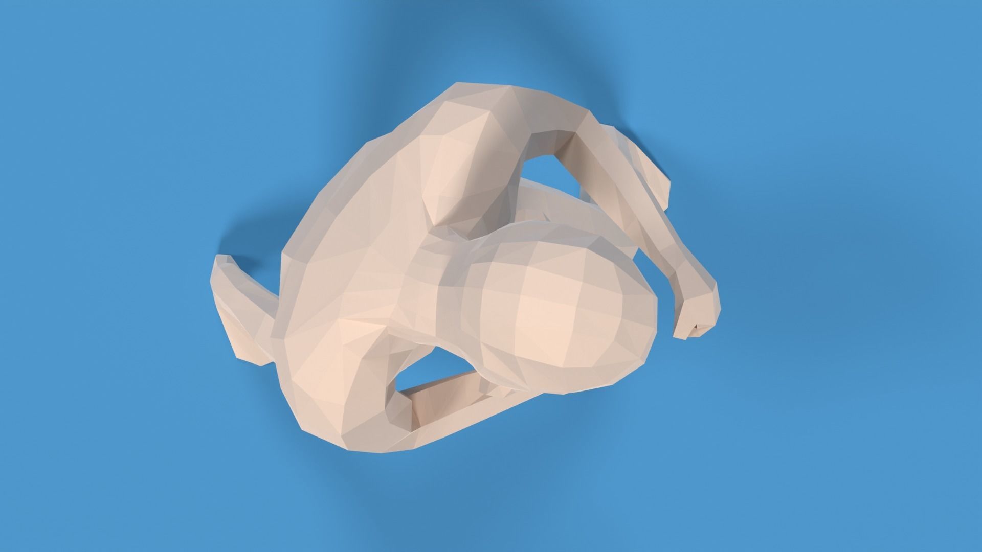 Low Poly Boxing Kid Low-poly 3D model_8