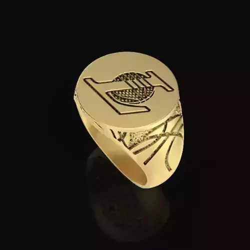 Los Angeles Lakers Championship Ring NBA Have Gun Will Travel