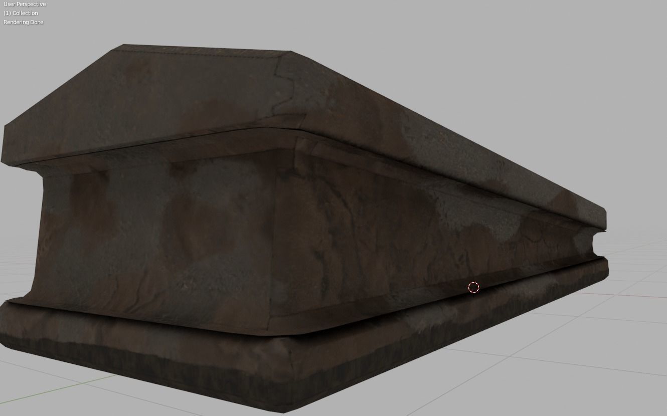 Grave Coffin 2 Low-poly 3D model_2