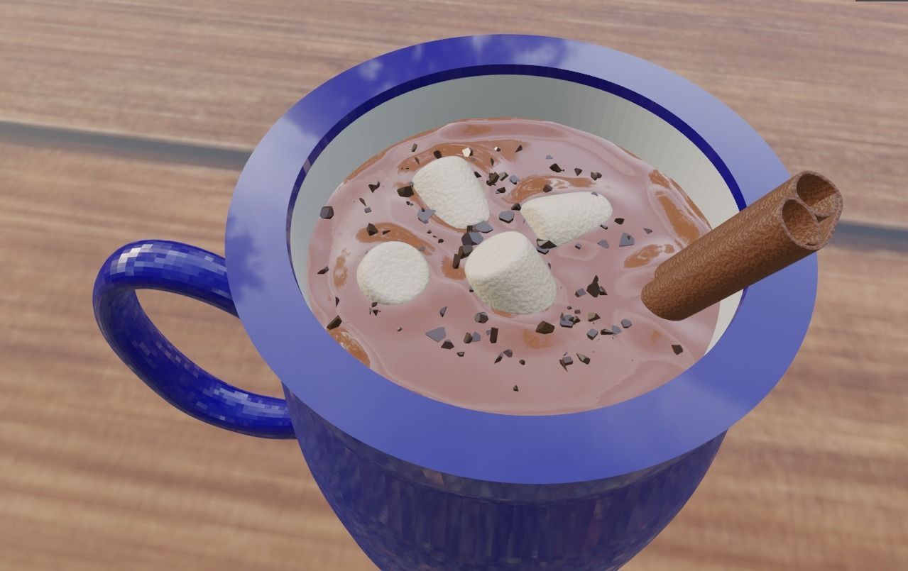 Hot Cocoa 3D model_1
