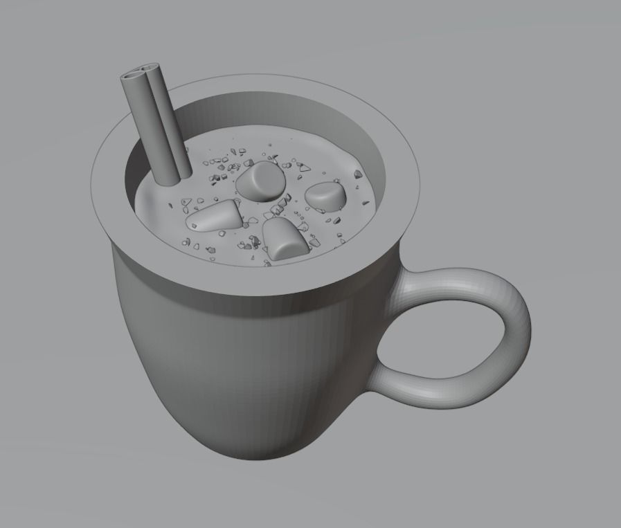 Hot Cocoa 3D model_8